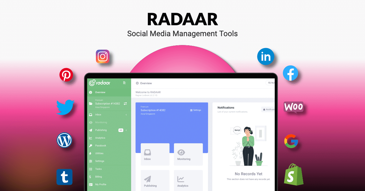 Radar social media management tool with features & LTD deal pricing.