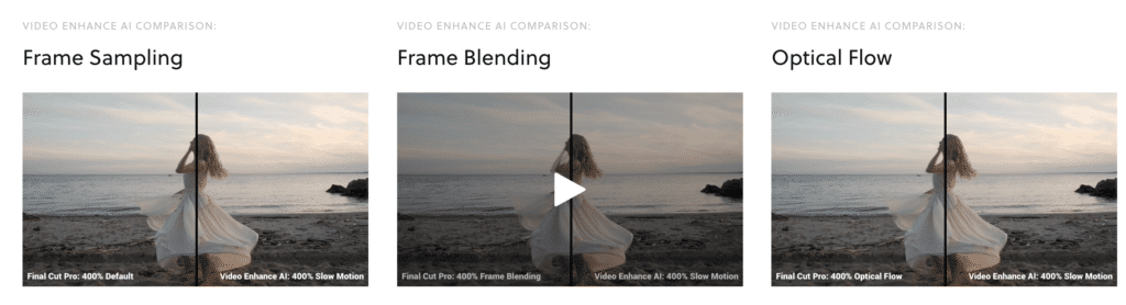 Compare Model Video Enhance AI