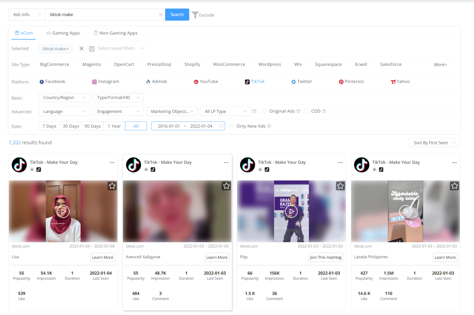 A Screenshot Of The 10 Best Tiktok Ads Spy Tools For Marketers In [Current_Year] On The Google Analytics Dashboard.