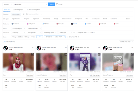 A Screenshot Of The 10 Best Tiktok Ads Spy Tools For Marketers In [Current_Year] On The Google Analytics Dashboard.