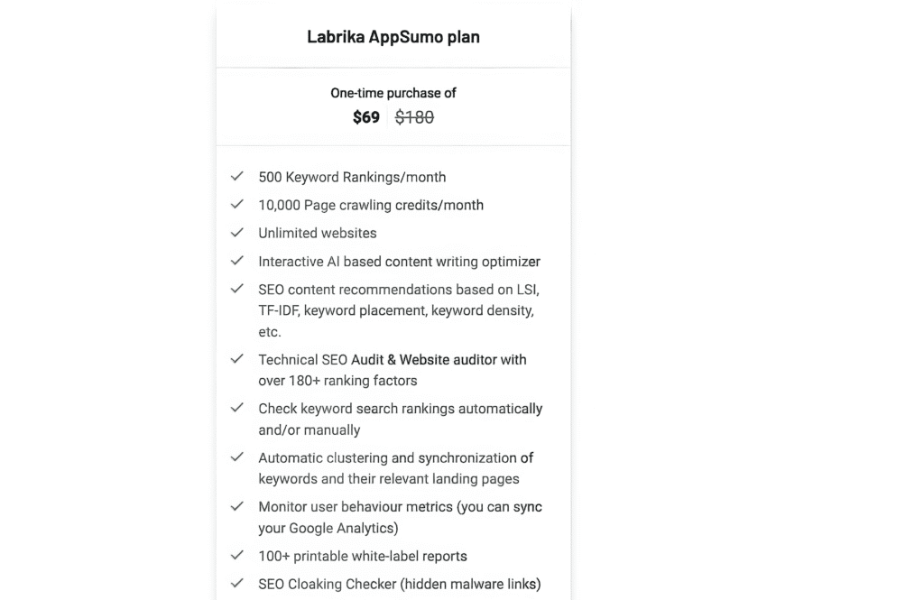 Labrika Lifetime deal Labrika Lifetime deal