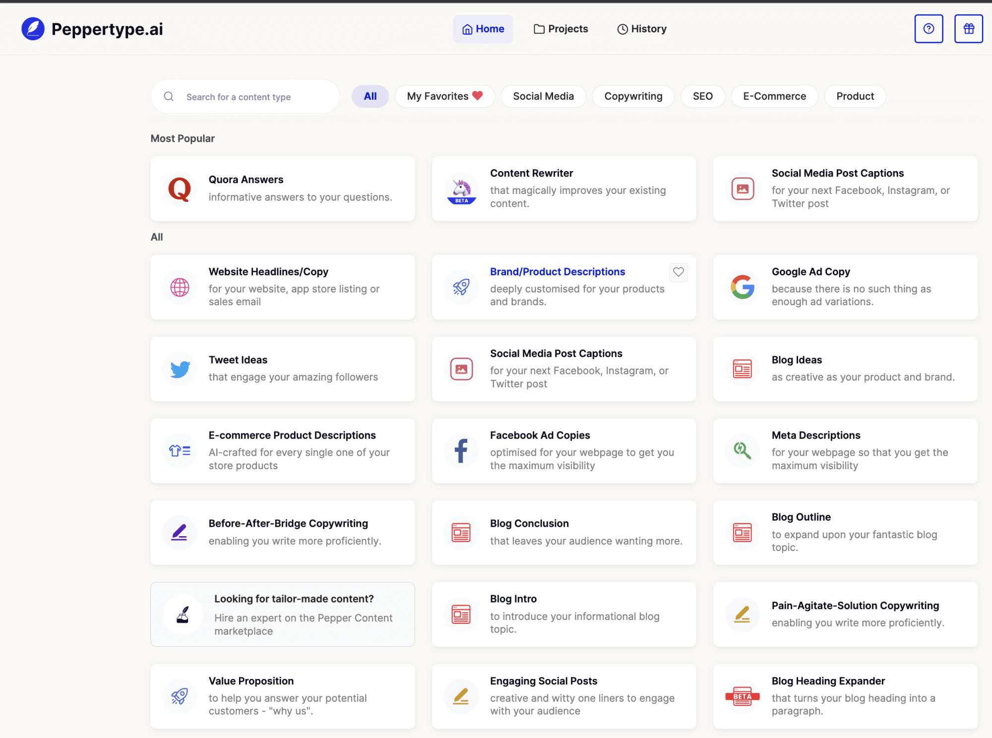 Pepptype Ai Content 40 template Website, items