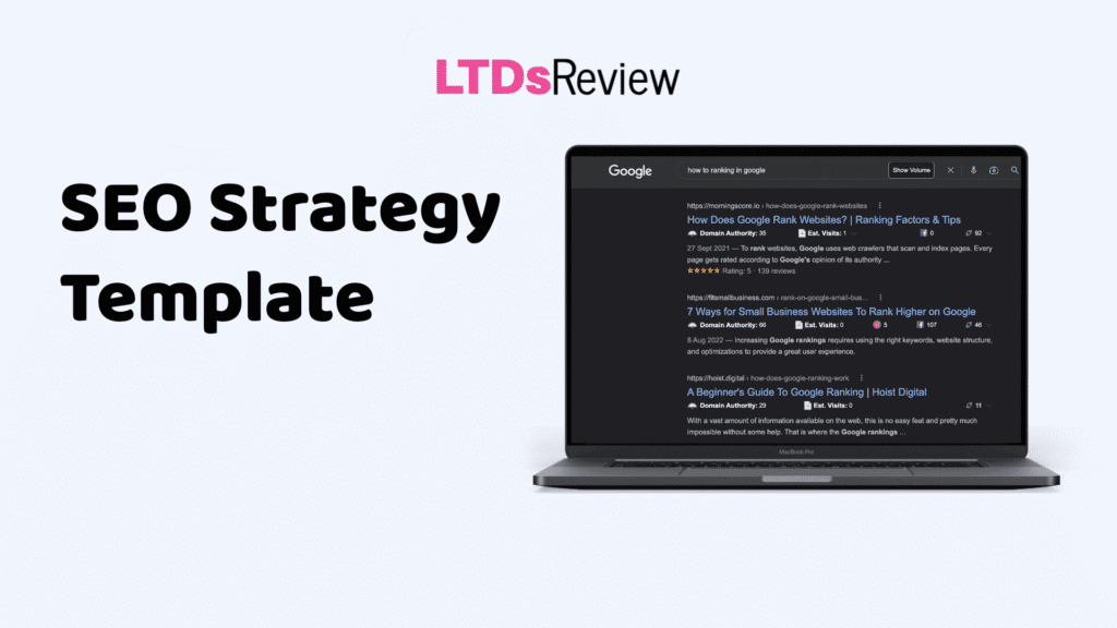 SEO Strategy Template SEO Strategy Template