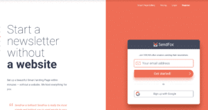 Start an automated newsletter campaign without a website using SendFox.
