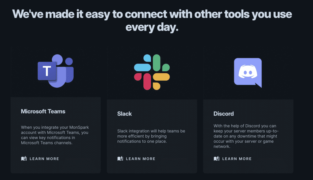monspark Integrations monspark Integrations