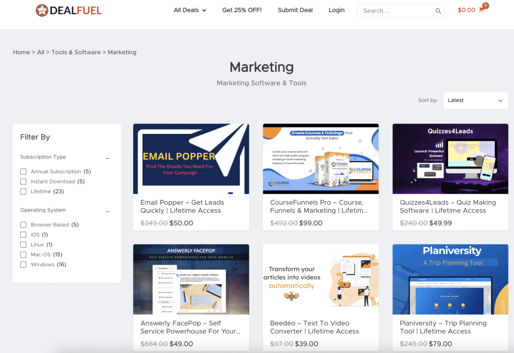 DealFuel Lifetime SaaS Deals DealFuel Lifetime SaaS Deals