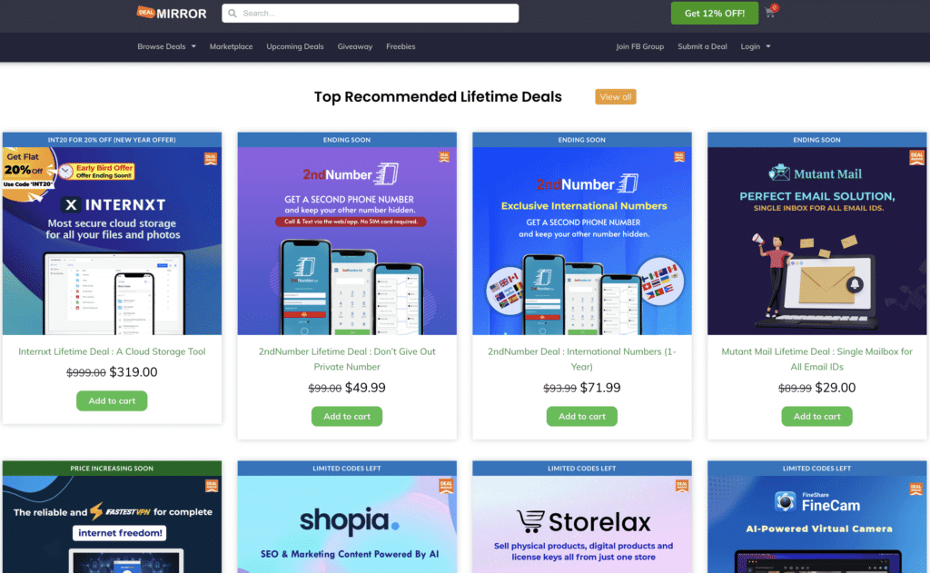DealMirror Lifetime SaaS Deals DealMirror Lifetime SaaS Deals