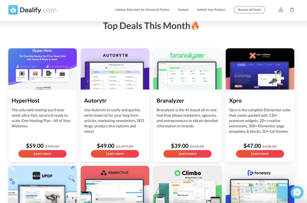 Dealify Lifetime SaaS Deals Dealify Lifetime SaaS Deals