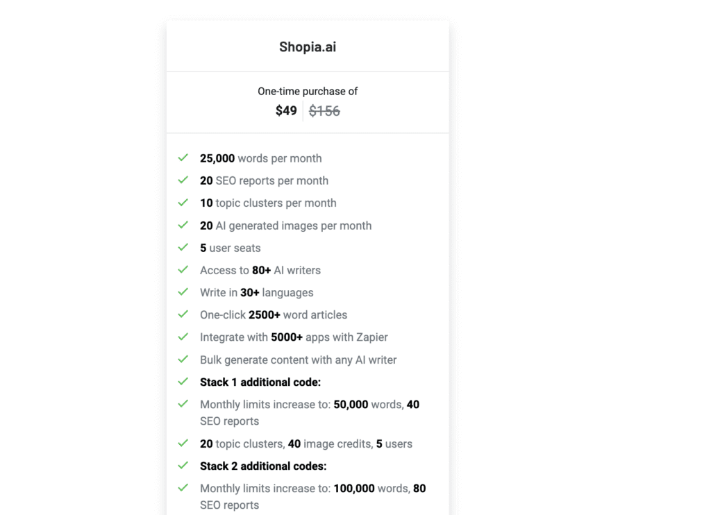 Shopia AI Lifetime Deal Shopia AI Lifetime Deal