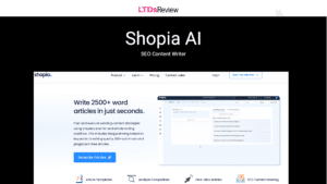 Shopia Ai - An Advanced Seo Content Writer Ai.
