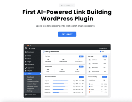 First Ai-Powered Linksy Internal Link-Building Wordpress Plugin.