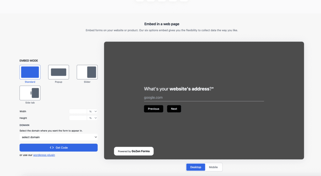 GoZen Forms Features GoZen Forms Features