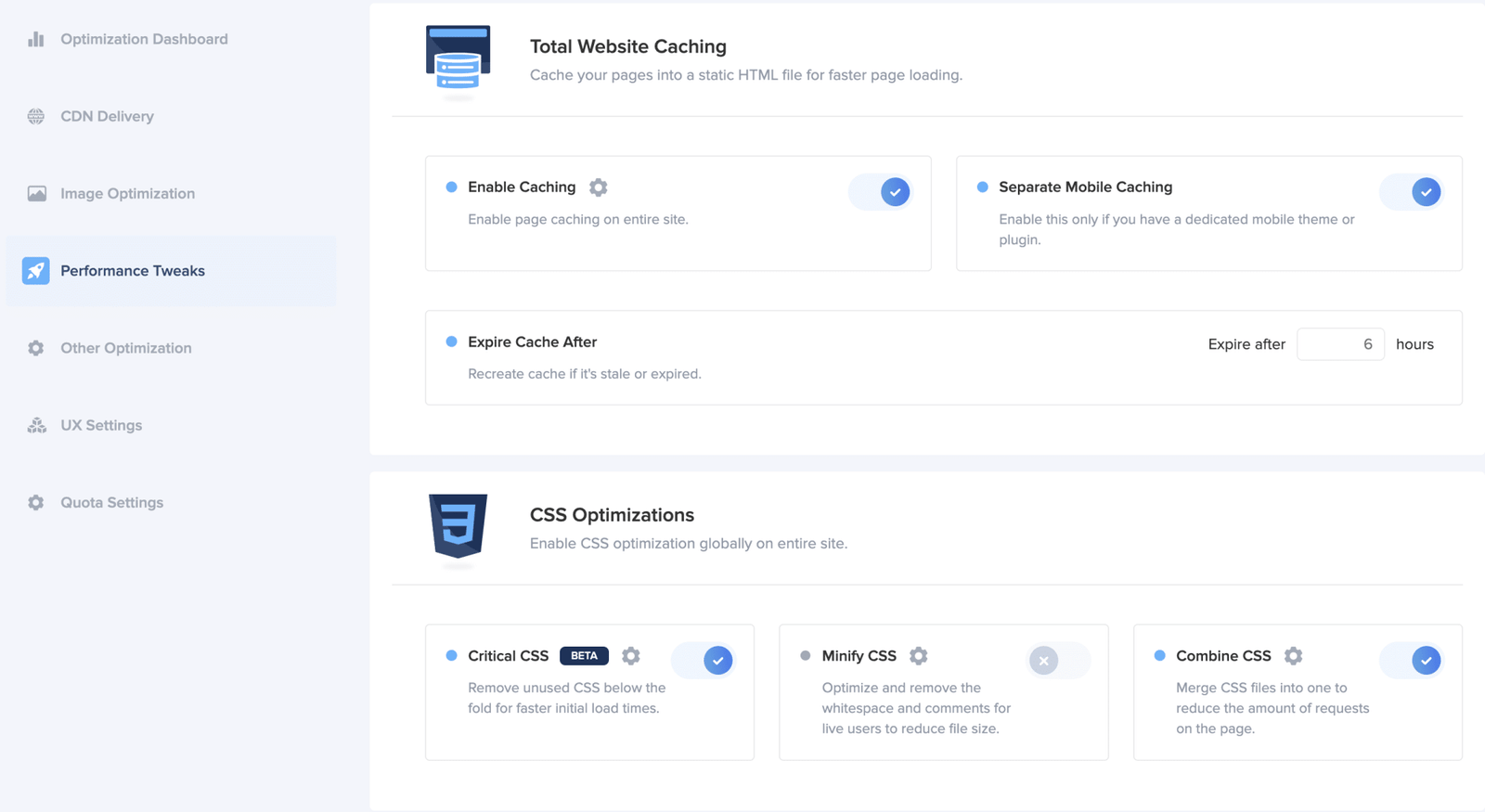 Wp Compress Preformance Settling