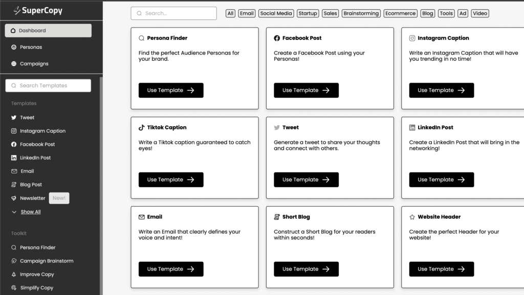 Supercopy Ai Features Template