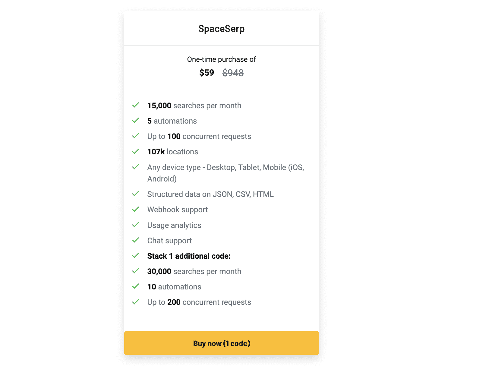 SpaceSerp Lifetime Deal