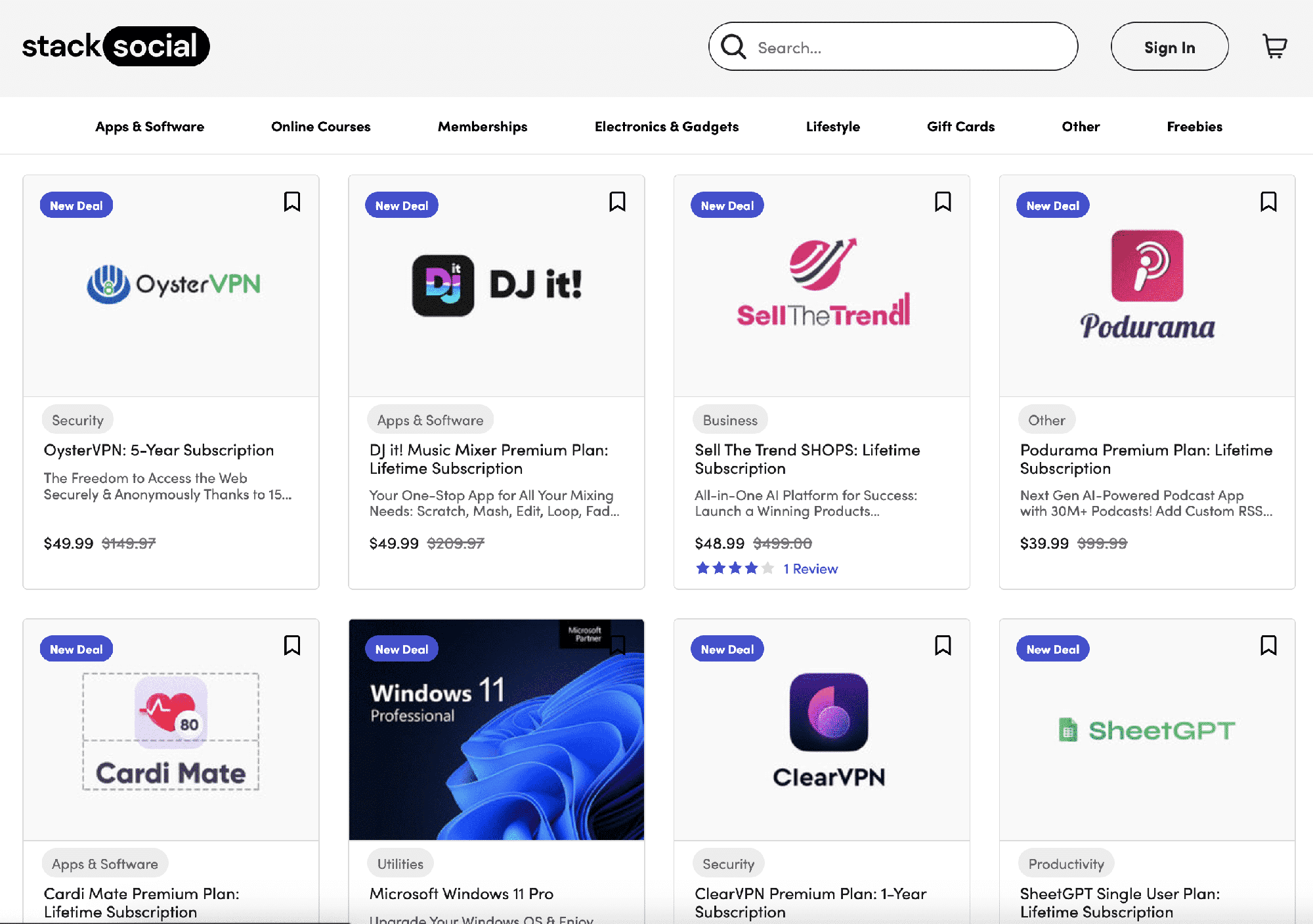 StackSocial Saas Lifetime Deals