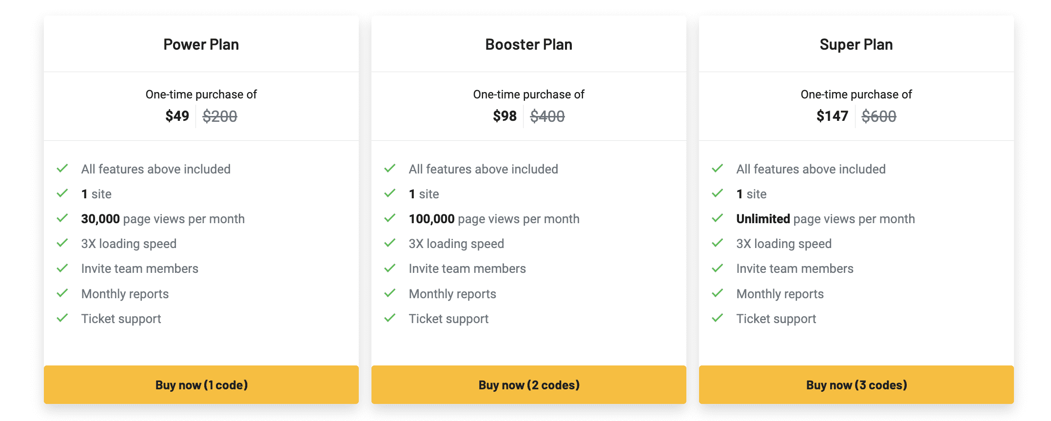 Website Speedy Lifetimes Deals
