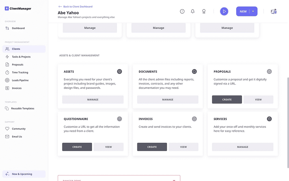 ClientManager Workflow ClientManager Workflow