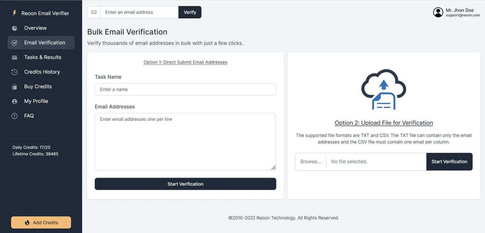 Reoon Email Verifier Review Bulk Email Verification